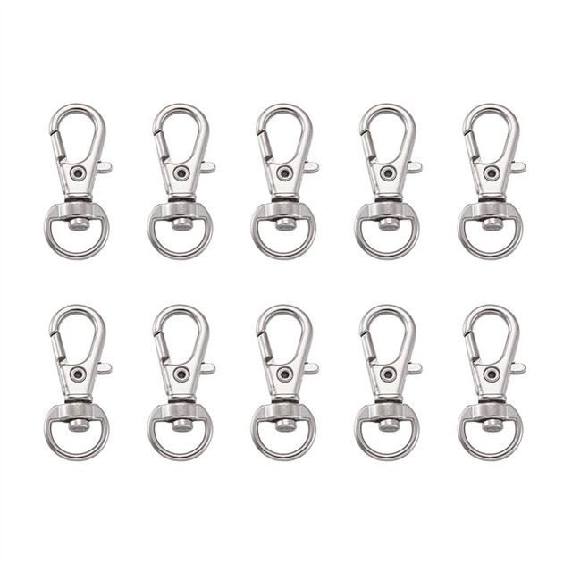 100pcs Alloy Swivel Lanyard Snap Hook Lobster Claw Clasps Jewelry Making  Supplies Bag Keychain Diy Accessories About 30.5x11x6mm - Jewelry Findings  & Components - AliExpress